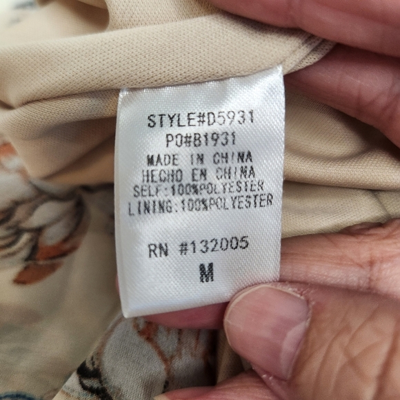 Entro Womens Blouse with Bishop Sleeves and Knitted Detail Size M Peasant Hippie - Picture 4 of 8